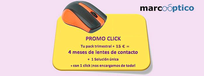 Promoción única de lentes de contacto: Promo Click