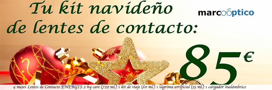 Kit Navideño de Lentes de Contacto en Marco Óptico