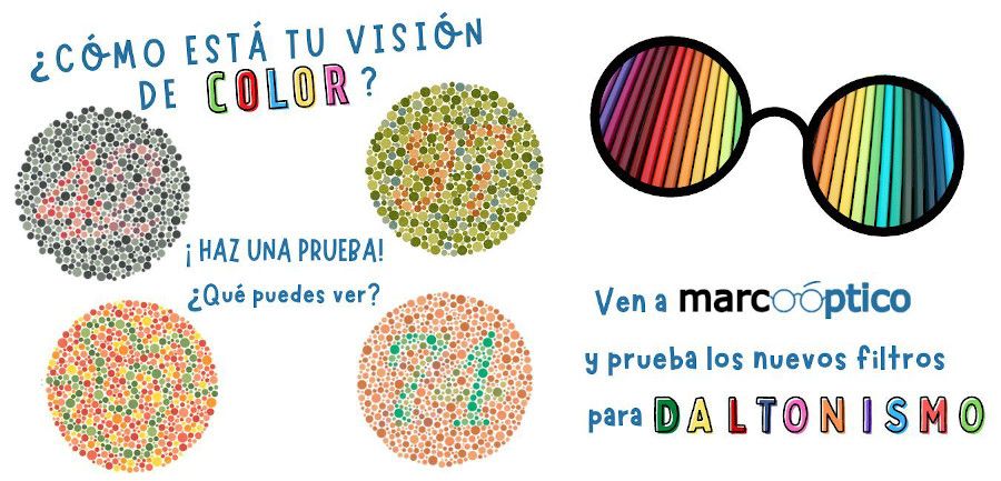 Filtros para el daltonismo en Marco Óptico